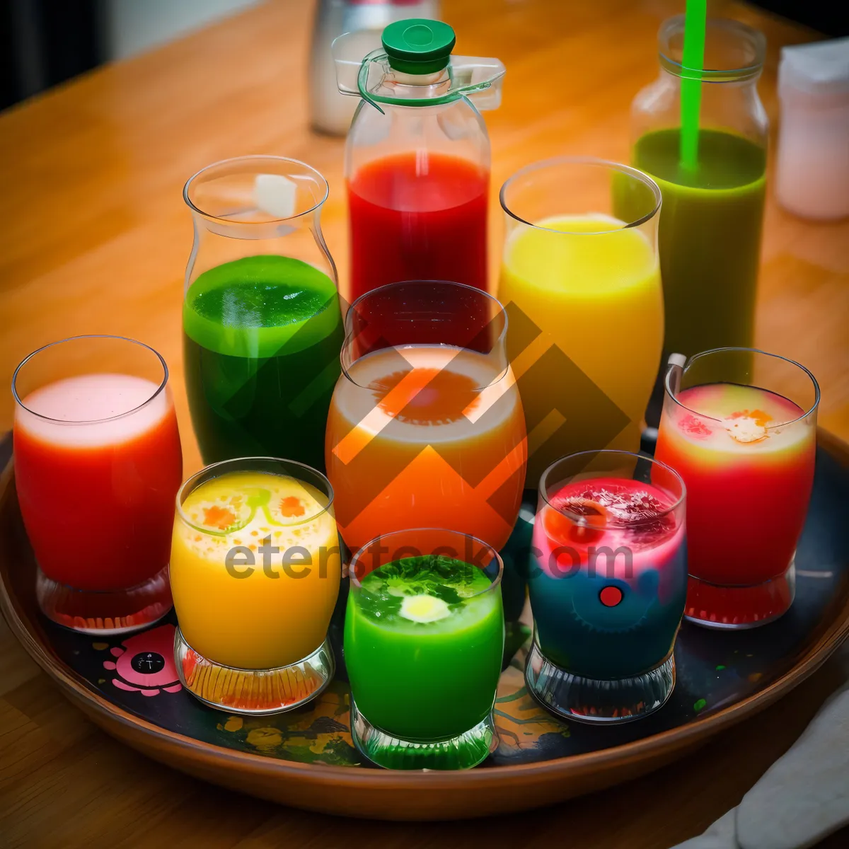 Picture of Freshly Squeezed Orange Juice in Glass Cup.