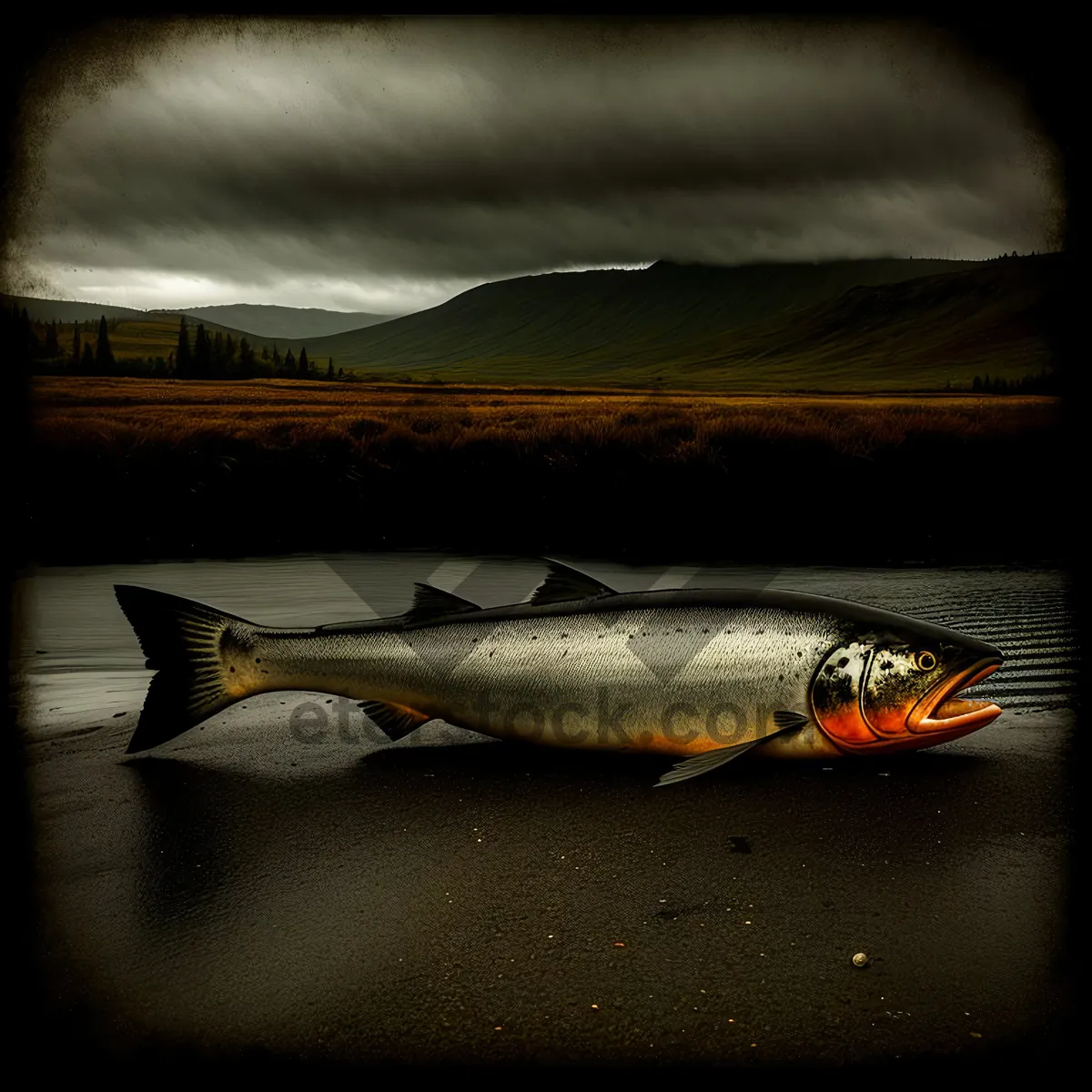 Picture of Underwater Coho Salmon - Fresh Ocean Catch