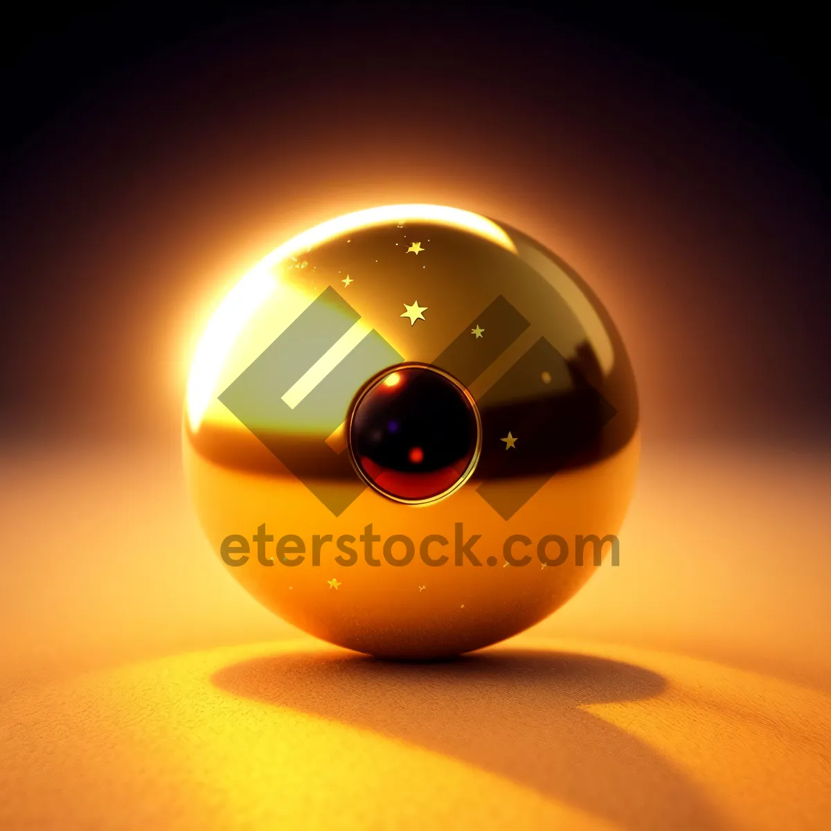 Picture of Shiny Glass Sphere Icon: 3D Graphic Web Element