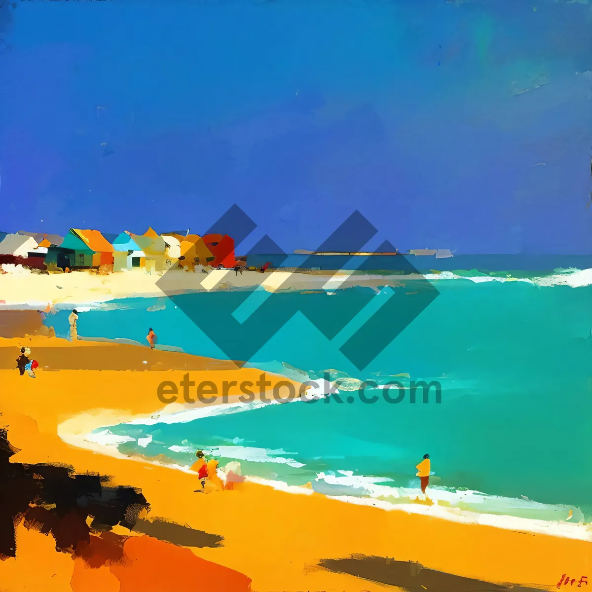 Picture of Idyllic Tropical Beach with Turquoise Waters