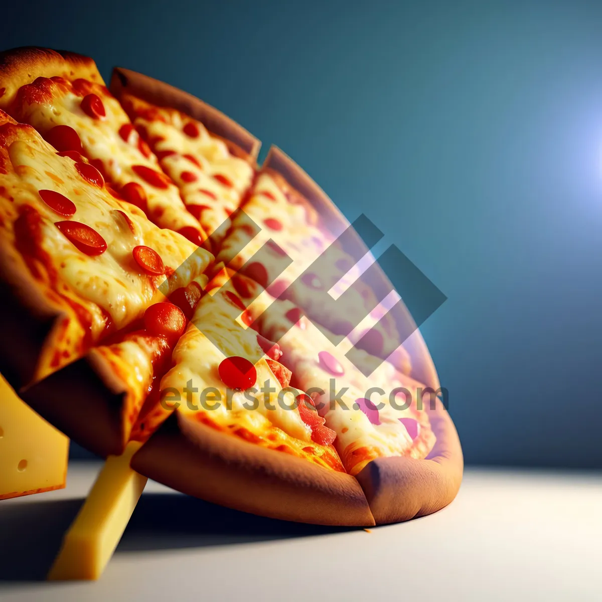 Picture of Delicious Gourmet Tomato Mozzarella Pizza Slice