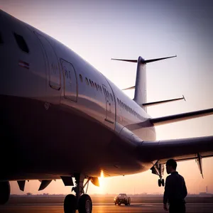 Jetting through the skies: Airliner in flight