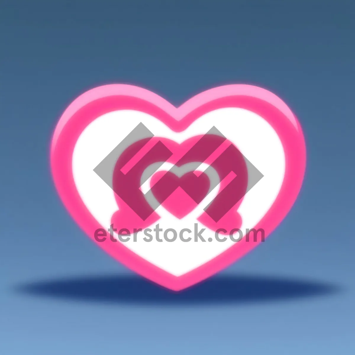 Picture of Shiny Heart Icon Set: Love Graphics for Web Design