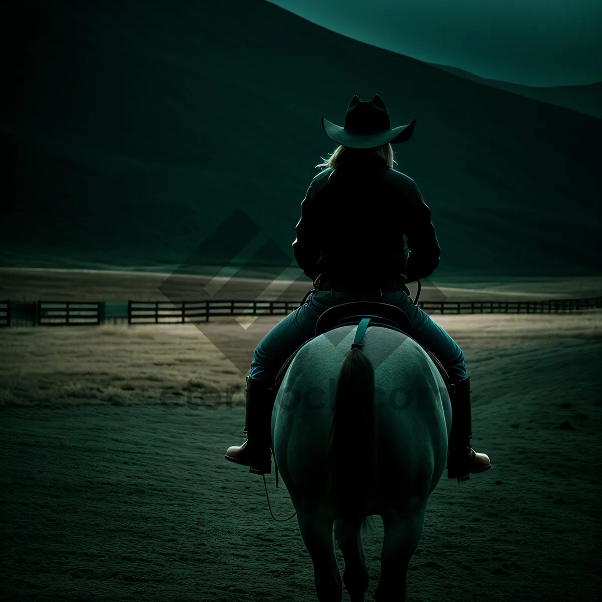 Picture of Sunset beach ride with majestic stallion and skilled rider