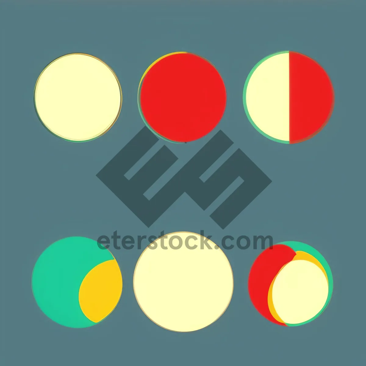 Picture of Shiny Glass Polka Dot Circle Web Button