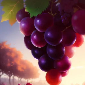 Delicious and Nutritious Grape Cluster Goodness