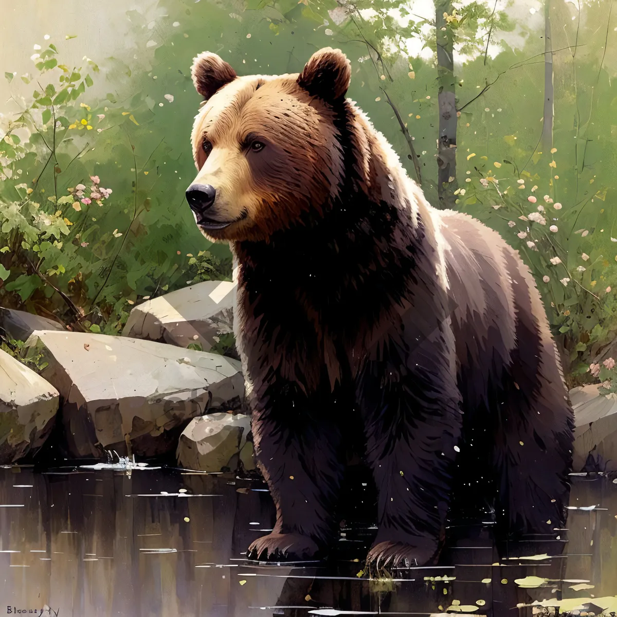 Picture of Brown Bear - Majestic Predator of the Wild