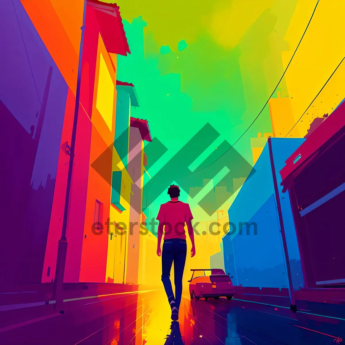 Picture of Proud Nation Unites in Cheering Crowd at Vibrant Nighttime Stadium