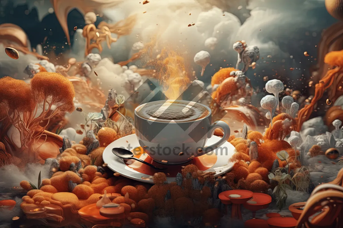 Picture of Hot breakfast beverage served in traditional teapot