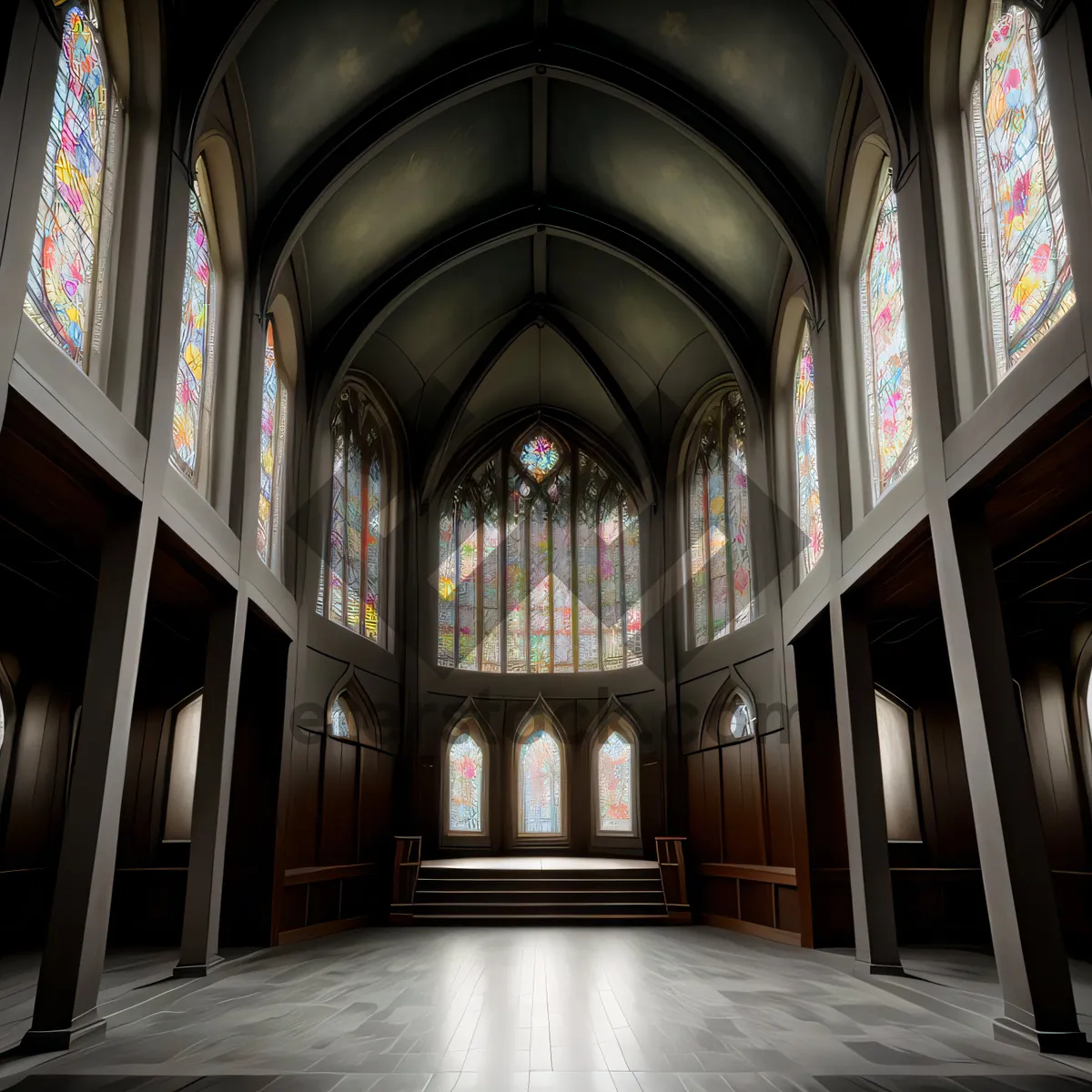 Picture of Stunning Gothic Cathedral Interior in Historic City