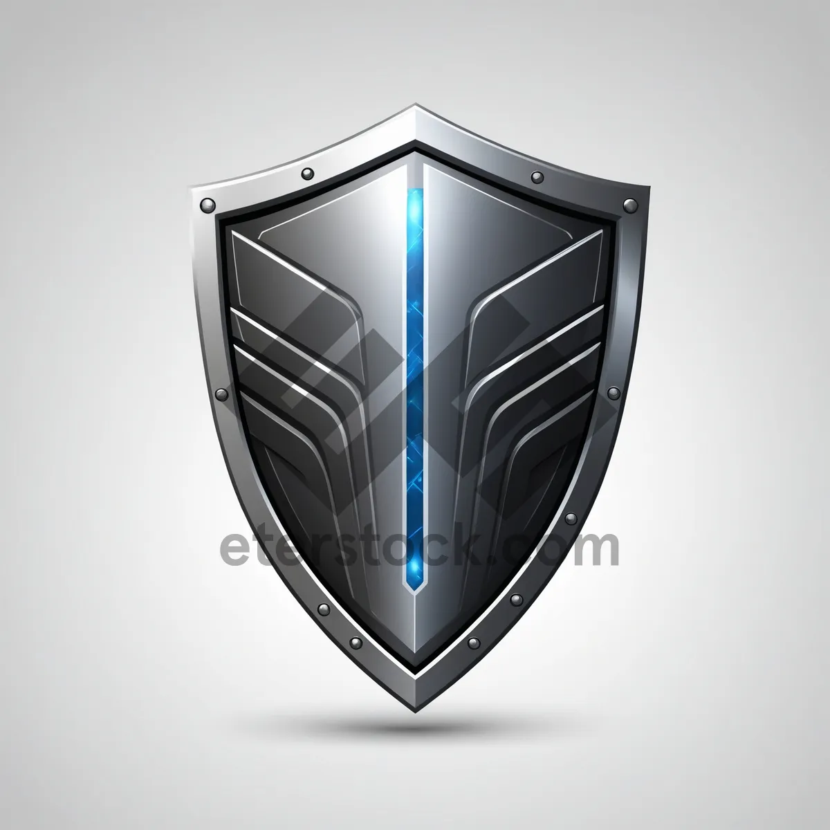 Picture of Shiny 3D shield icon design