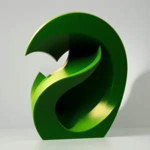 Green leaf eco symbol