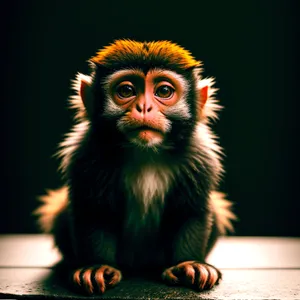 Furry Primate: Cute Monkey with Expressive Eyes