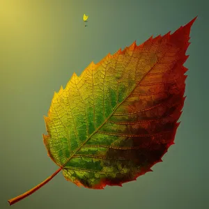 Bright Autumn Leaves on Tree