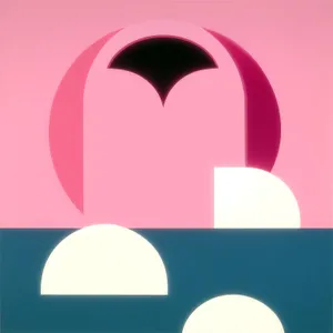 Heart-shaped graphic design icon sign