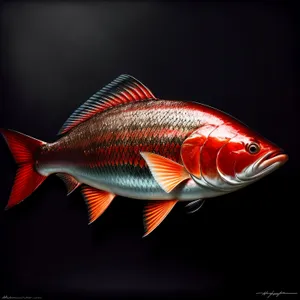 Golden Finned Snapper in Aquarium