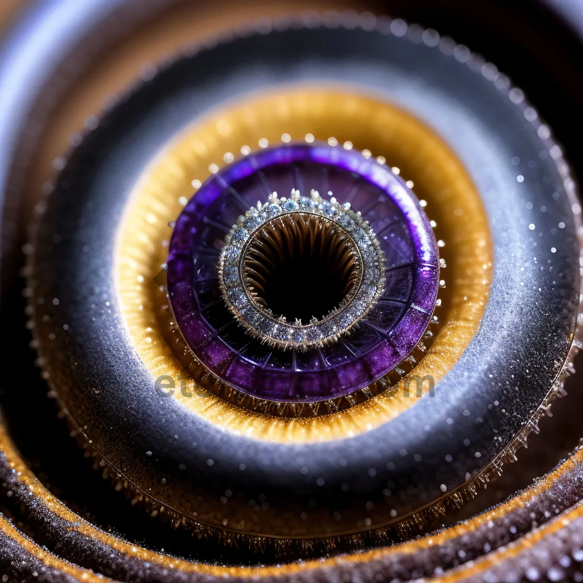 Picture of Colorful Fractal Coil: Millipede-inspired Graphic Design