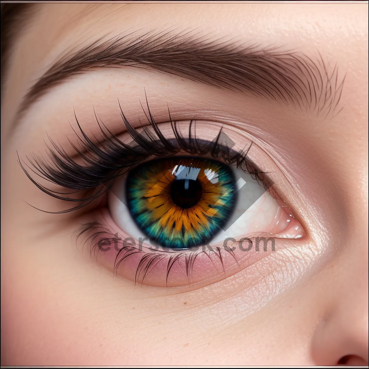 Picture of Mesmerizing Eye Makeup Enhancing Natural Beauty