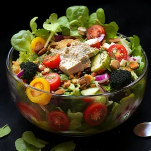 Fresh Strawberry Salad with Mixed Greens and Almonds