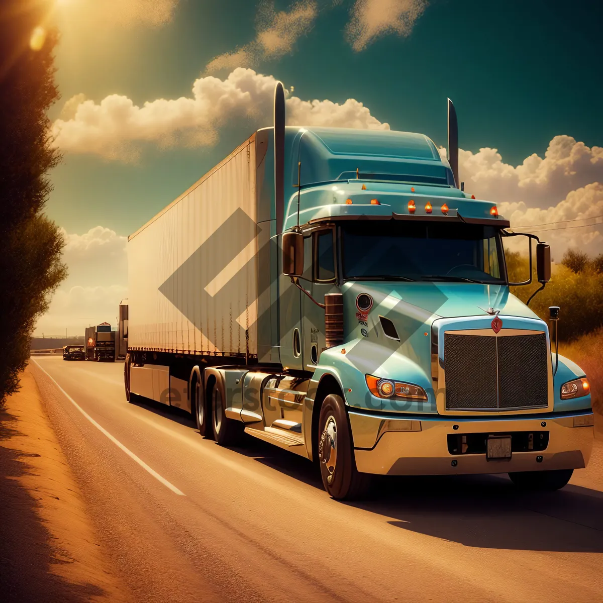 Picture of Highway Hauler: Efficient Truck for Fast Freight Transportation