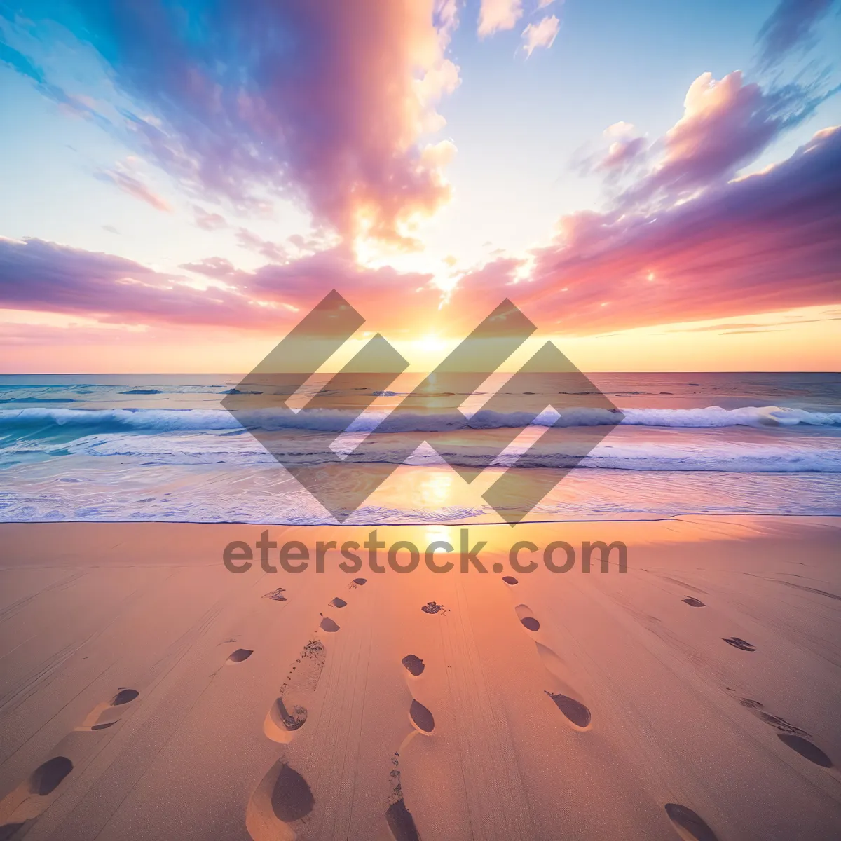 Picture of Sunset Paradise by the Sea