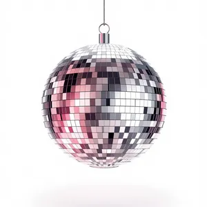 Festive glass ball ornament decoration for winter holiday