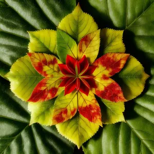 Vibrant Floral Blossom in Orange and Yellow