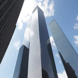 High-rise Glass Tower in Urban Cityscape