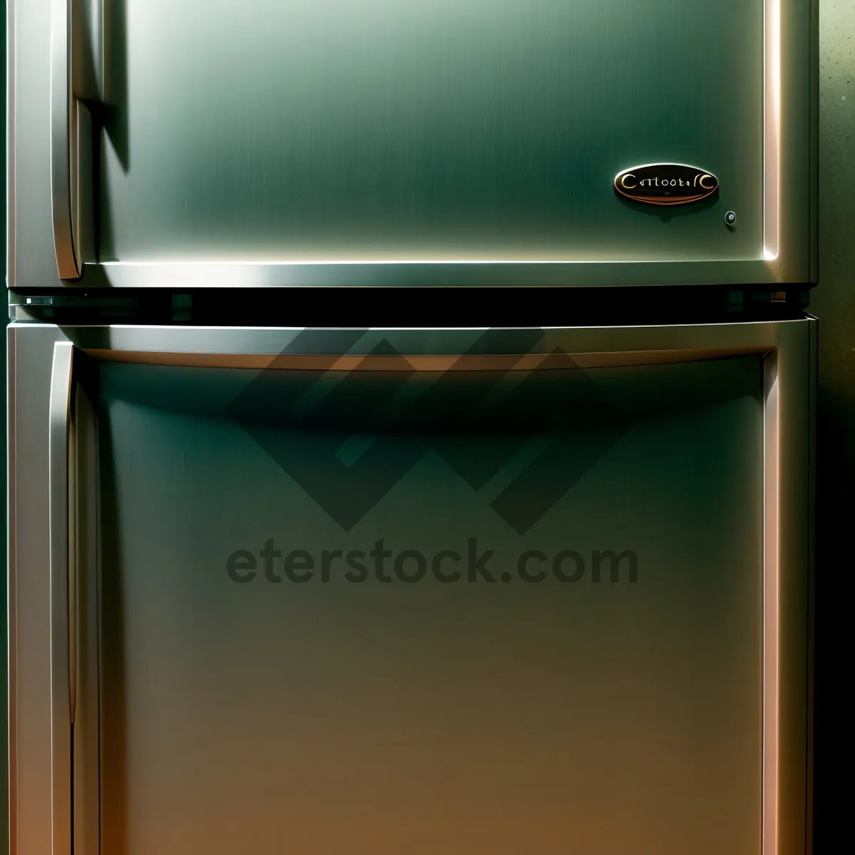 Picture of Blank Metal Fridge