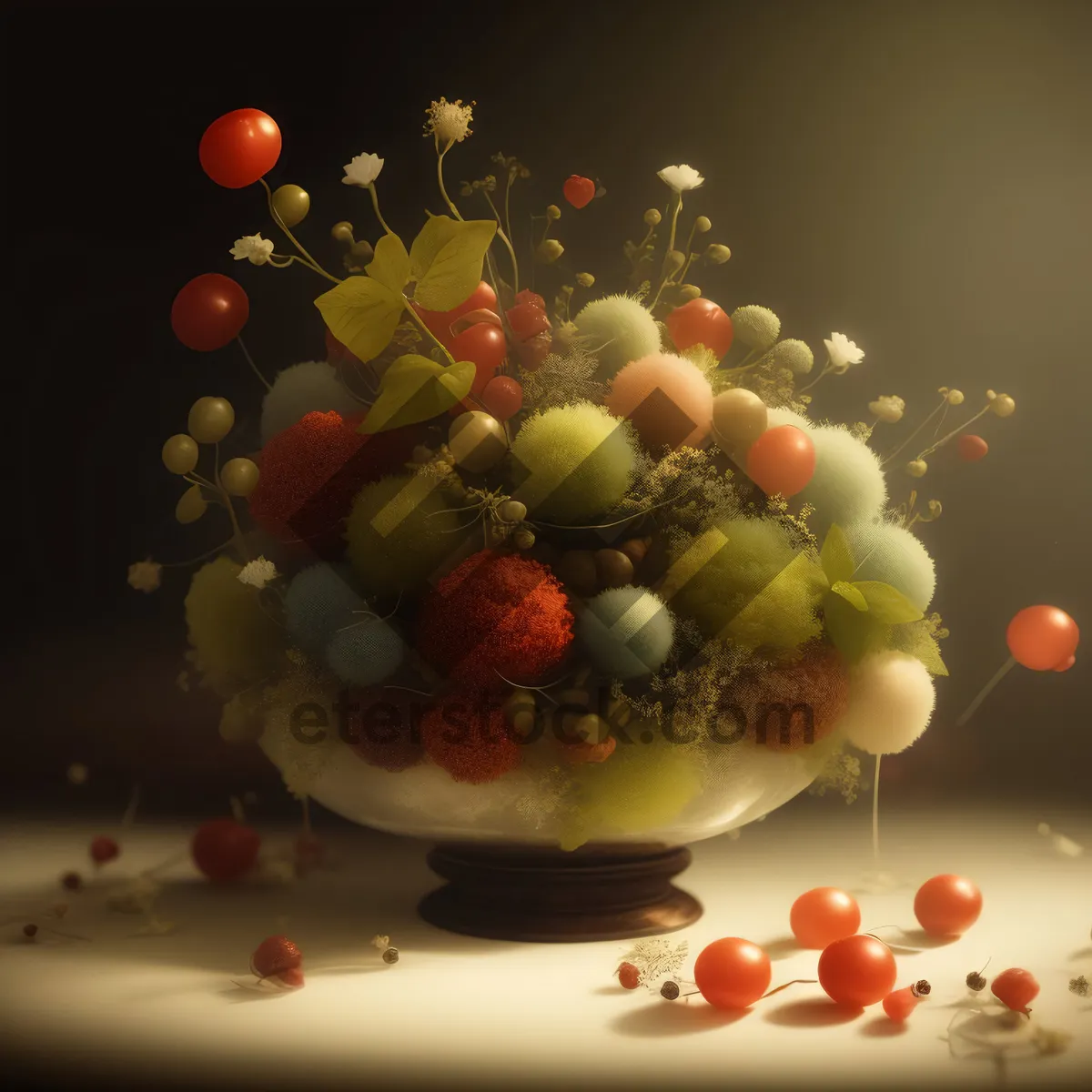 Picture of Festive Fruit Ball Decoration for Holiday Celebration