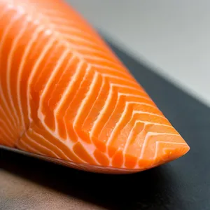 Freshly Prepared Citrus Salmon Plate: Gourmet Seafood Dinner