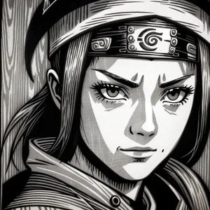 Mystic Moon Portrait: Celestial Artistic Face