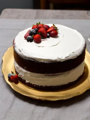 Delicious Berry Trifle with Chocolate Sauce