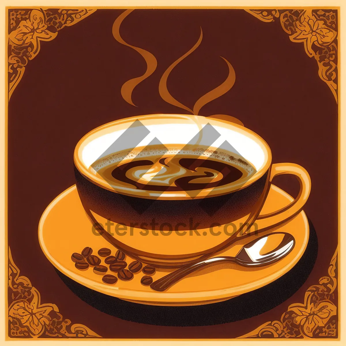 Picture of Steamy Cup of Aromatic Espresso