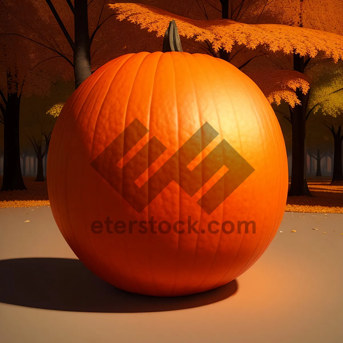 Picture of Autumn Harvest: Festive Pumpkin Lantern Decoration