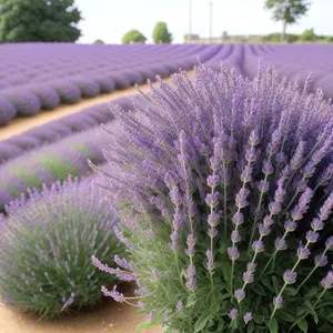 Lavender Teasel: Wild Purple Herb in Garden