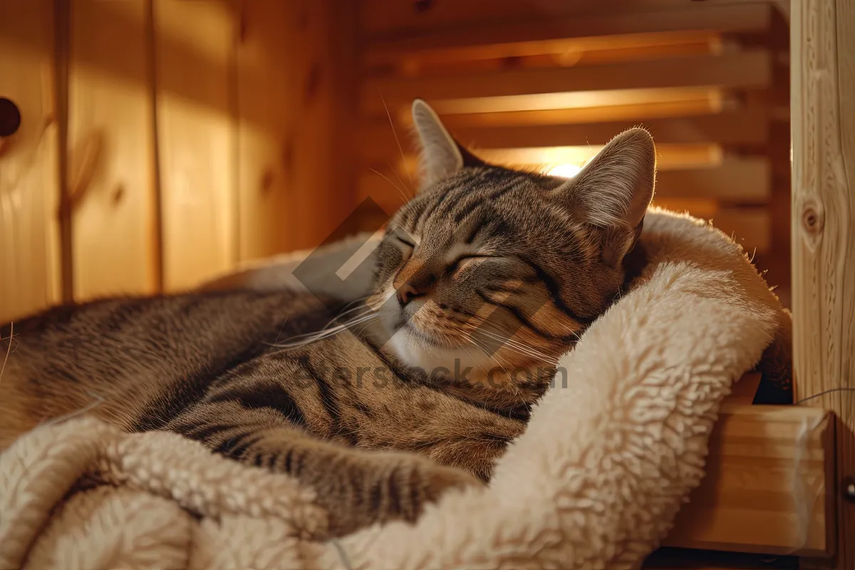 Picture of Gray Tabby Kitten with Cute Whiskers