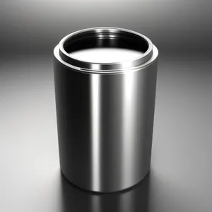 Silver Steel Tin Can Container