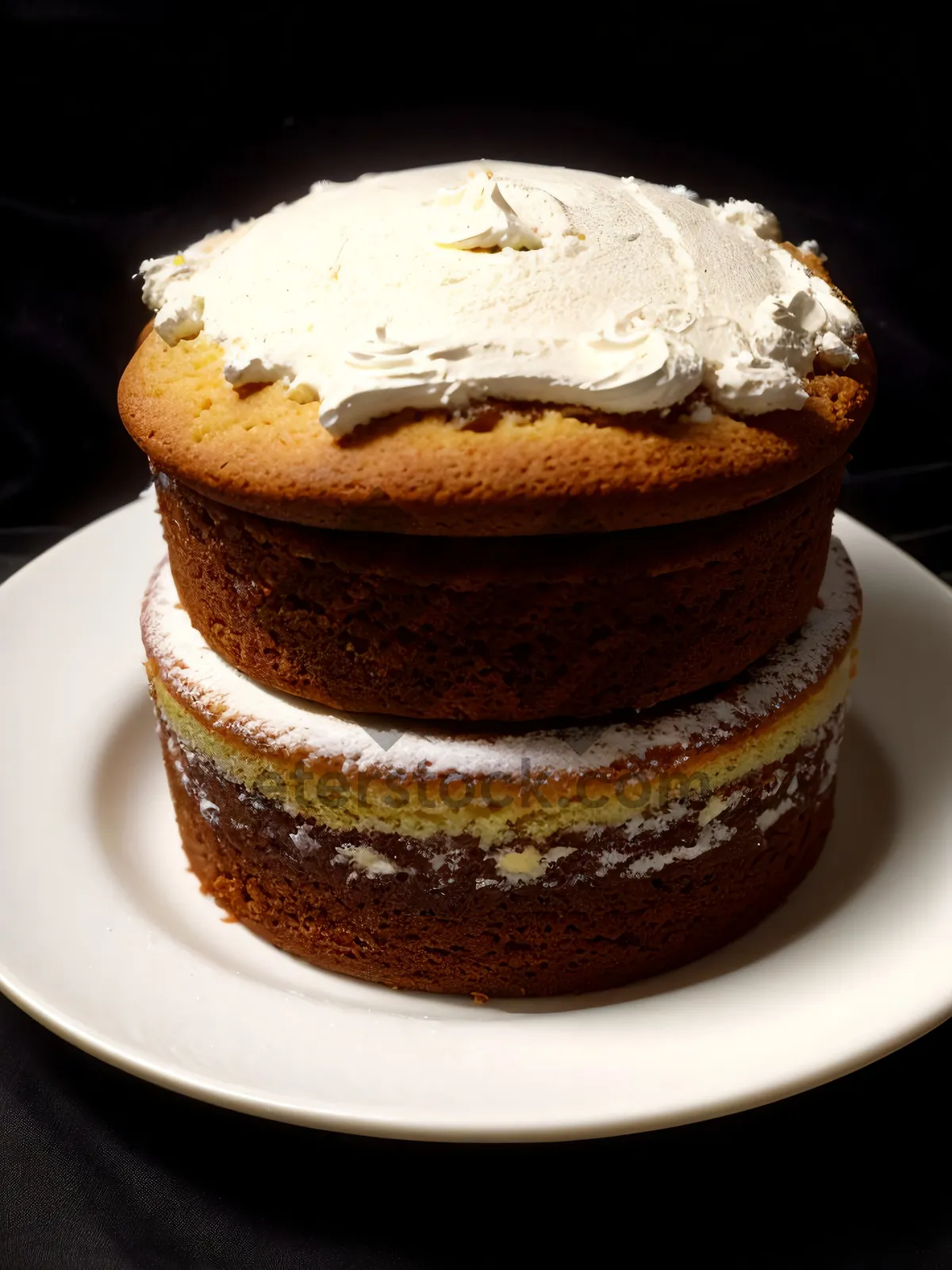 Picture of Delicious Gourmet Chocolate Cake on Plate