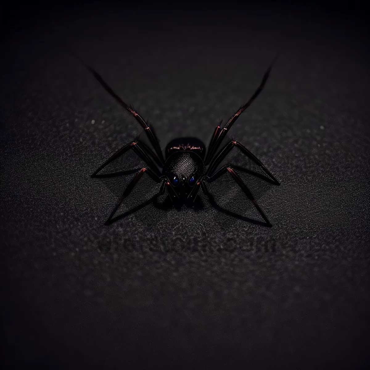 Picture of Black Widow Spider: Close-up of Invertebrate Arachnid