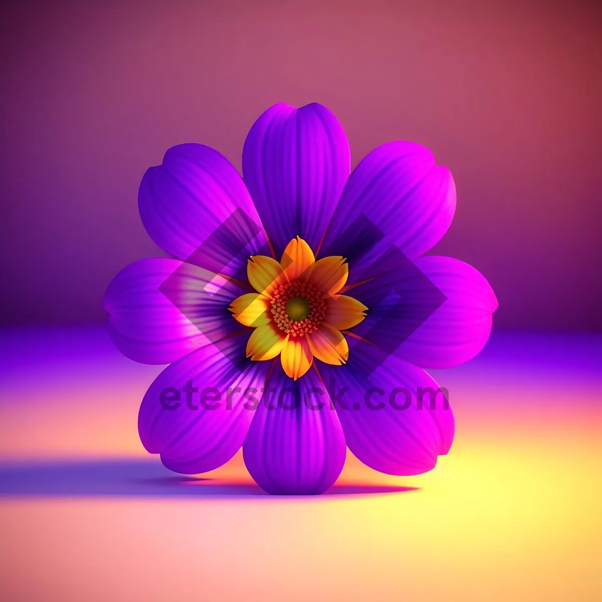 Picture of Vibrant Lilac Pollen Pattern: Colorful Graphic Art Wallpaper