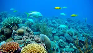 Colorful Tropical Coral Reef Underwater Sea Life Exploration