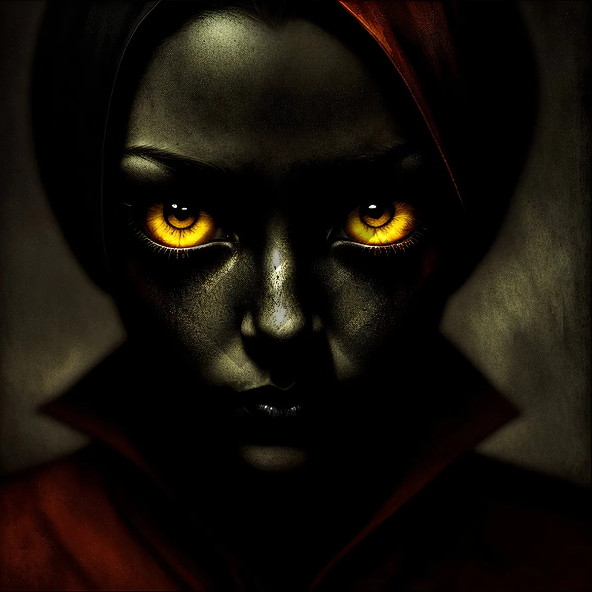 Picture of Mysterious Beauty: Alluring Eyes Behind Mask