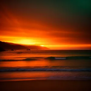 Golden Horizon over Ocean's Silhouette