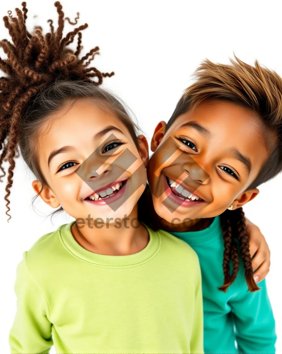 Picture of Happy couple smiling together with gladiolus flowers.