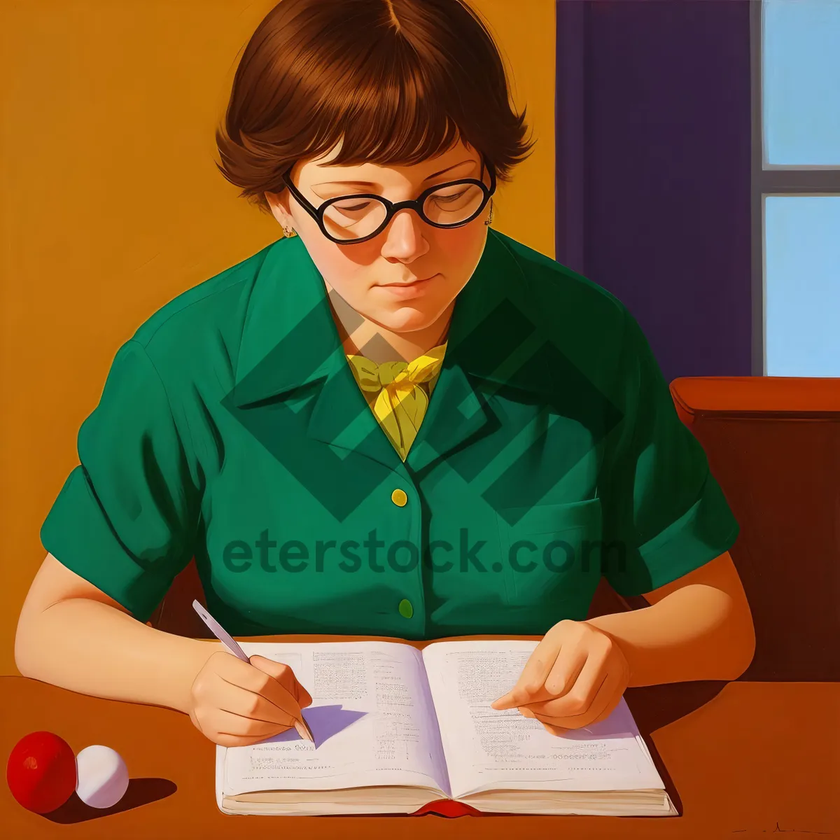 Picture of Happy professional adult at office