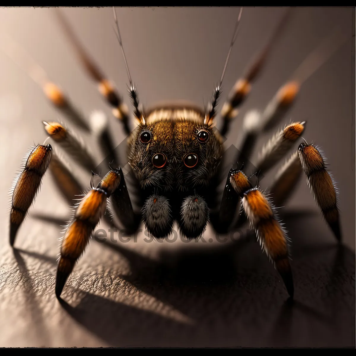 Picture of Creepy Spider with Long Legs.