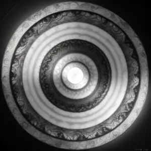 Spiral Illumination: A stunning graphic representation of a coiled snail structure.