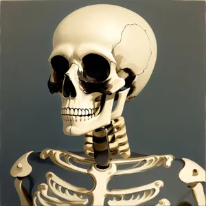 Spooky Skeleton Bust - Haunted Heath Figure