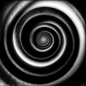 Coiled Motion: Digital Art with Fractal Pattern